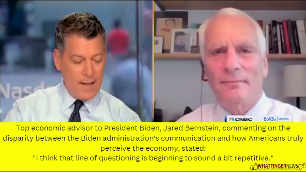 Top economic advisor to President Biden, Jared Bernstein, commenting on the disparity