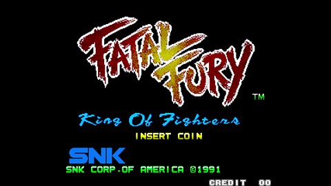 Fatal Fury King of Fighters Arcade Game, SNK 1991, longplay