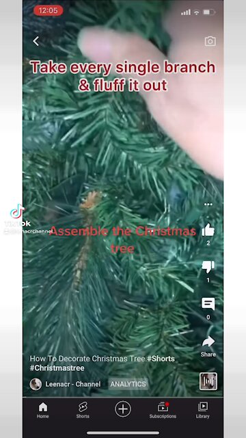 How To Decorate The Christmas Tree. Instruction in Description