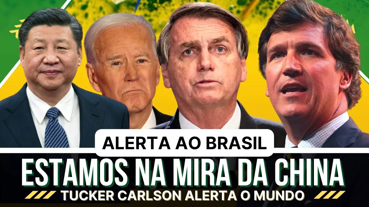 TUCKER CARLSON NO BRASIL || O país pode virar colônia Chinesa e a corrupção do PT