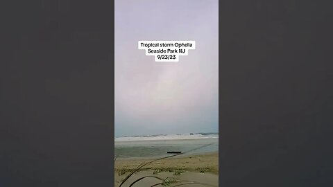 Tropical storm Ophelia Seaside Park NJ 9/23/23 #storm #tropicalstorm #rain #mothernature #ocean