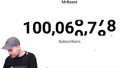 Mr Beast hits 100 Million subscribers! Livestream moment