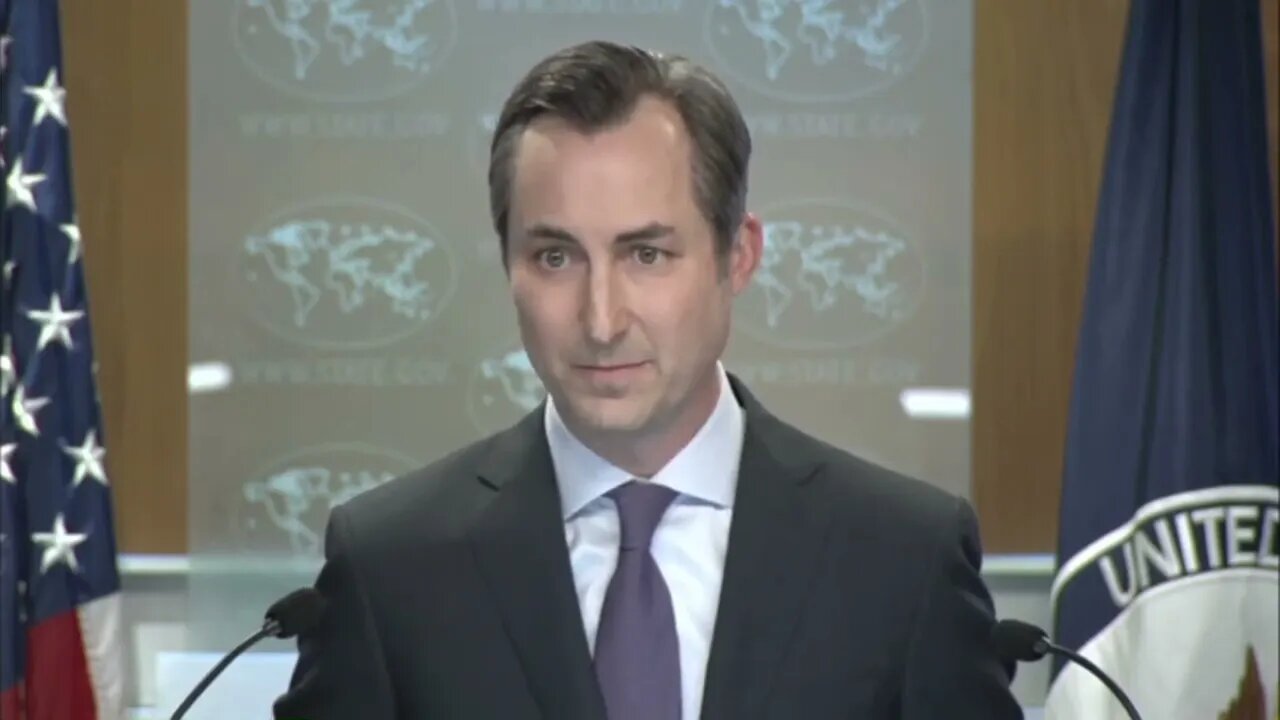 State Department spokesman Matthew Miller takes Dr Harper questions July 12, 2023