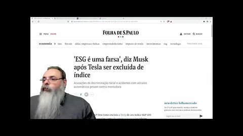 TESLA, fabricantes de carros elétricos, perde para EXXON, produtora de petróleo em ÍNDICE ESG