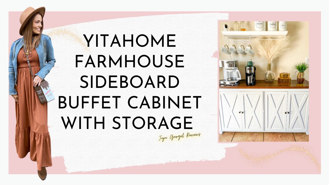 YITAHOME Farmhouse Sideboard Buffet Cabinet with Storage review