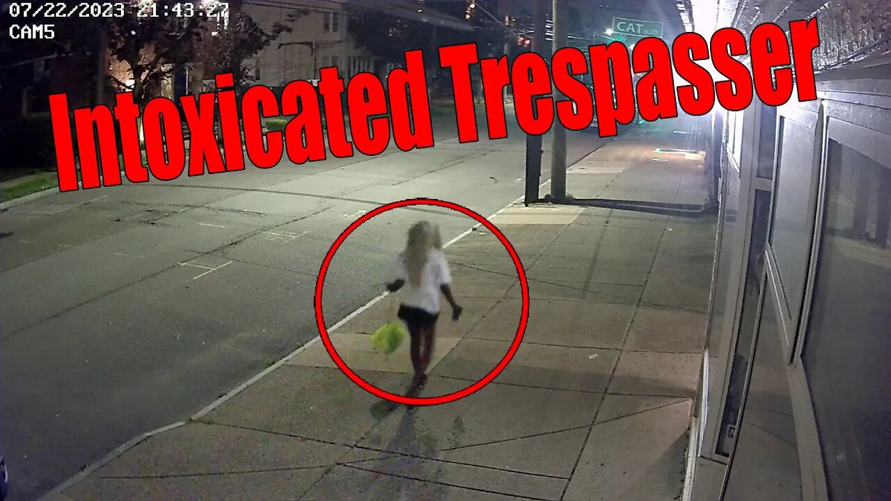 Intoxicated Trespasser on North Main Street in Wilkes-Barre, PA