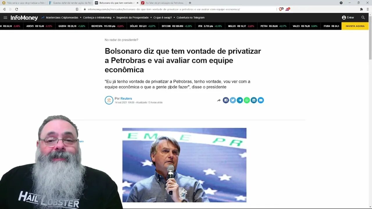 Governo pensa em privatizar a Petrobras, será que vai — PETER TURGUNIEV