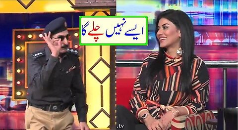 Mian Afzal Of Nirgoli Performance In Mazaaq Raat With.Aqsa Ali