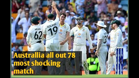 Most shocking match australlia vs pakistan