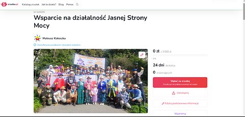 Wsparcie na działalność Jasnej Strony Mocy