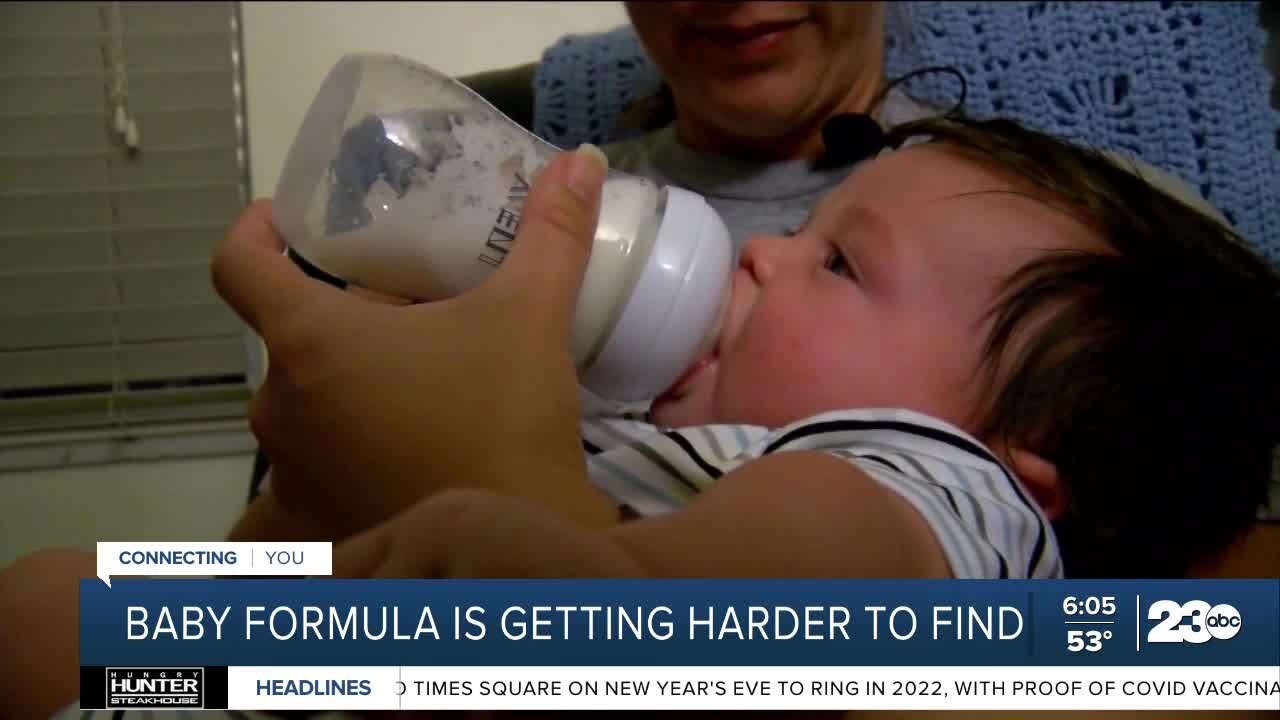 Supply chain issues affecting availability of baby formula