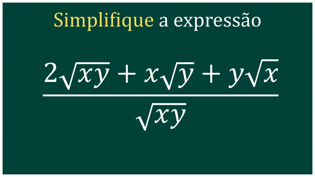 Exercício de Simplificação de Expressão Algébrica