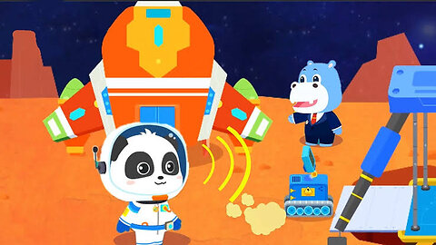 Baby Panda Space Guardians | Asteroid & Plants | Baby Buss