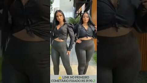 🛑 CALÇA LEGGING PLUS SIZE GROSSA LEVANTA BUMBUM CINTURA ALTA