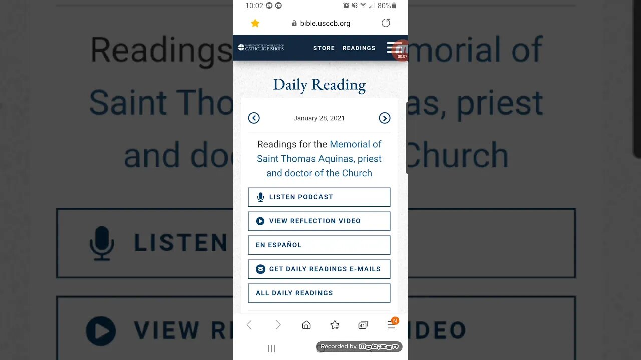 Jesus is our Savior/ Bible reading Jan 28/2021
