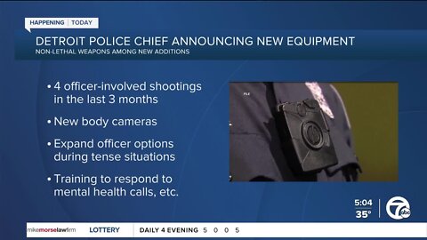 Detroit police to announce new non-lethal weapons for officers