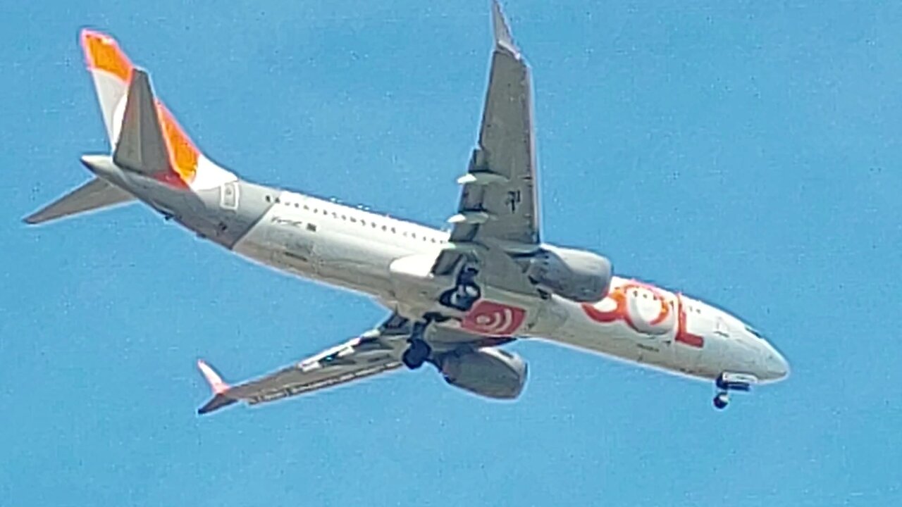 Boeing 737 MAX 8 PR-XMP na aproximação final vindo do Rio de Janeiro(Galeão) para Fortaleza