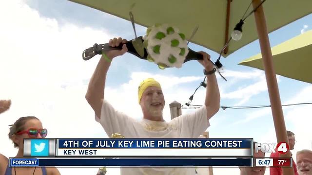 Texas man wins key lime pie-eating contest in Key West