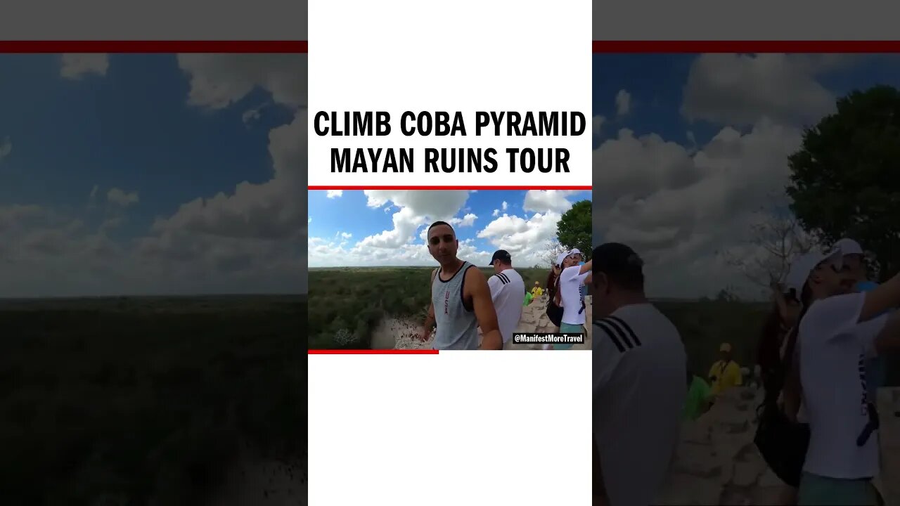 Climb Coba Pyramid Mayan Ruins Tour - #MayanRuins #Mayan #CobaPyramid #CobaMayanRuins #Pyramid #Tour