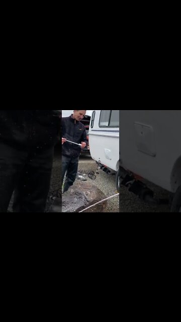 RV Squirts Water In Man's Face! #MegaFails #Shorts