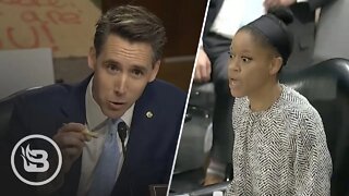 Lib Professor Has MELTDOWN When Hawley Asks If Men Can Get Pregnant