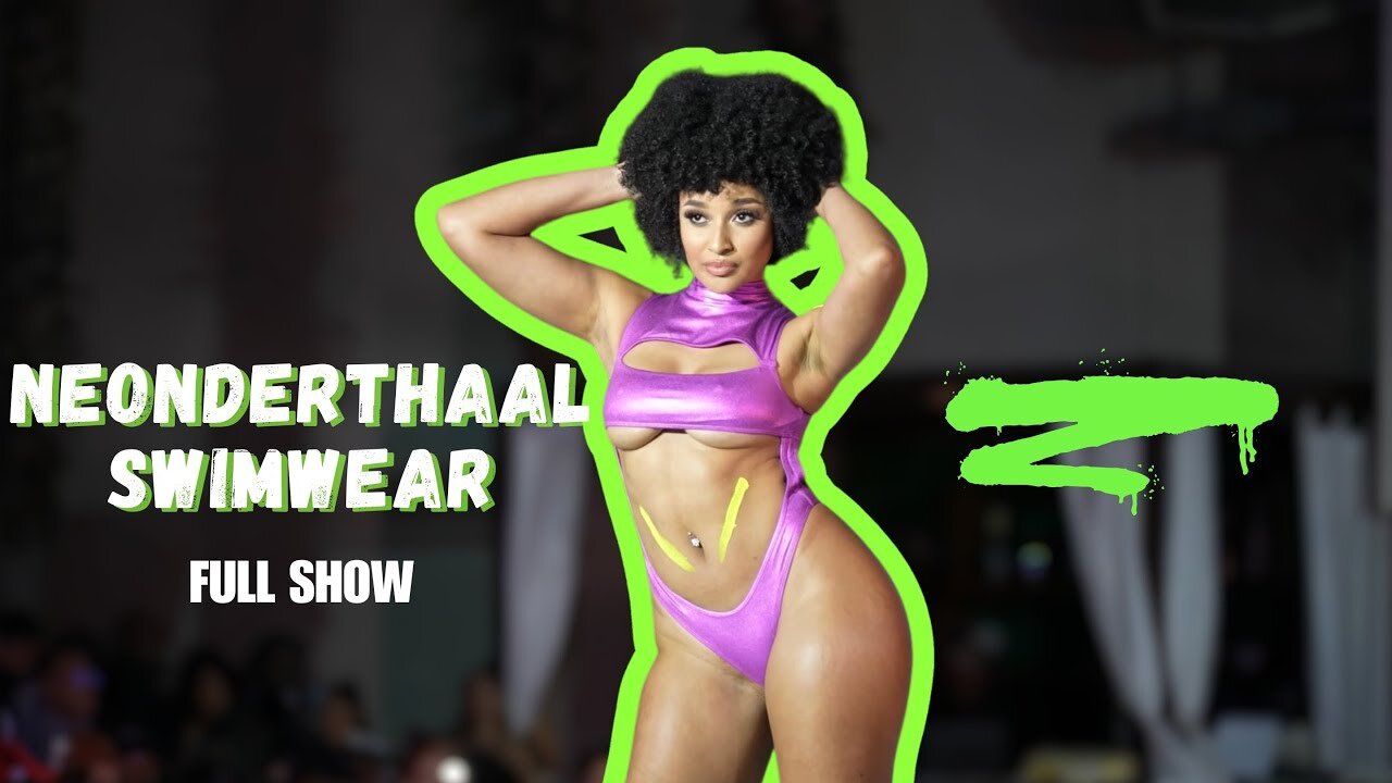 NEONDERTHAAL SWIMWEAR Full Show In Slow Motion / Art Basel Miami / Powered By Fusion Fashion Events