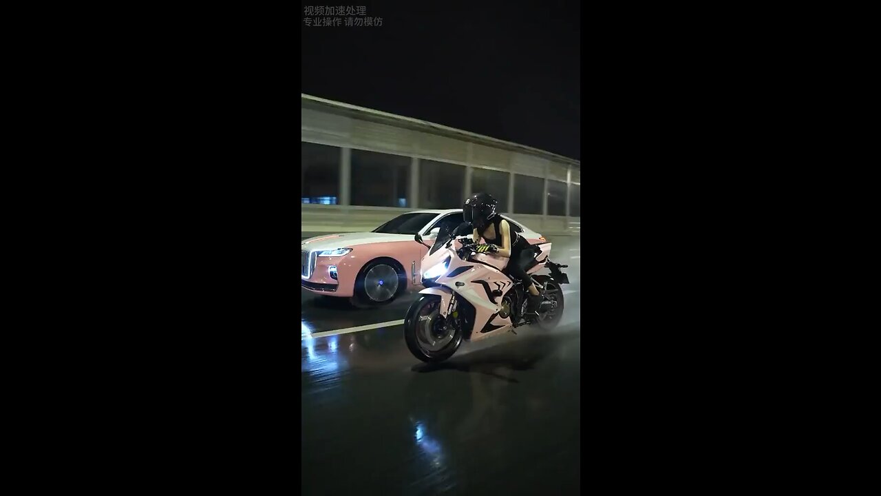 Rose Rolls vs Ninja h2r ladi rider