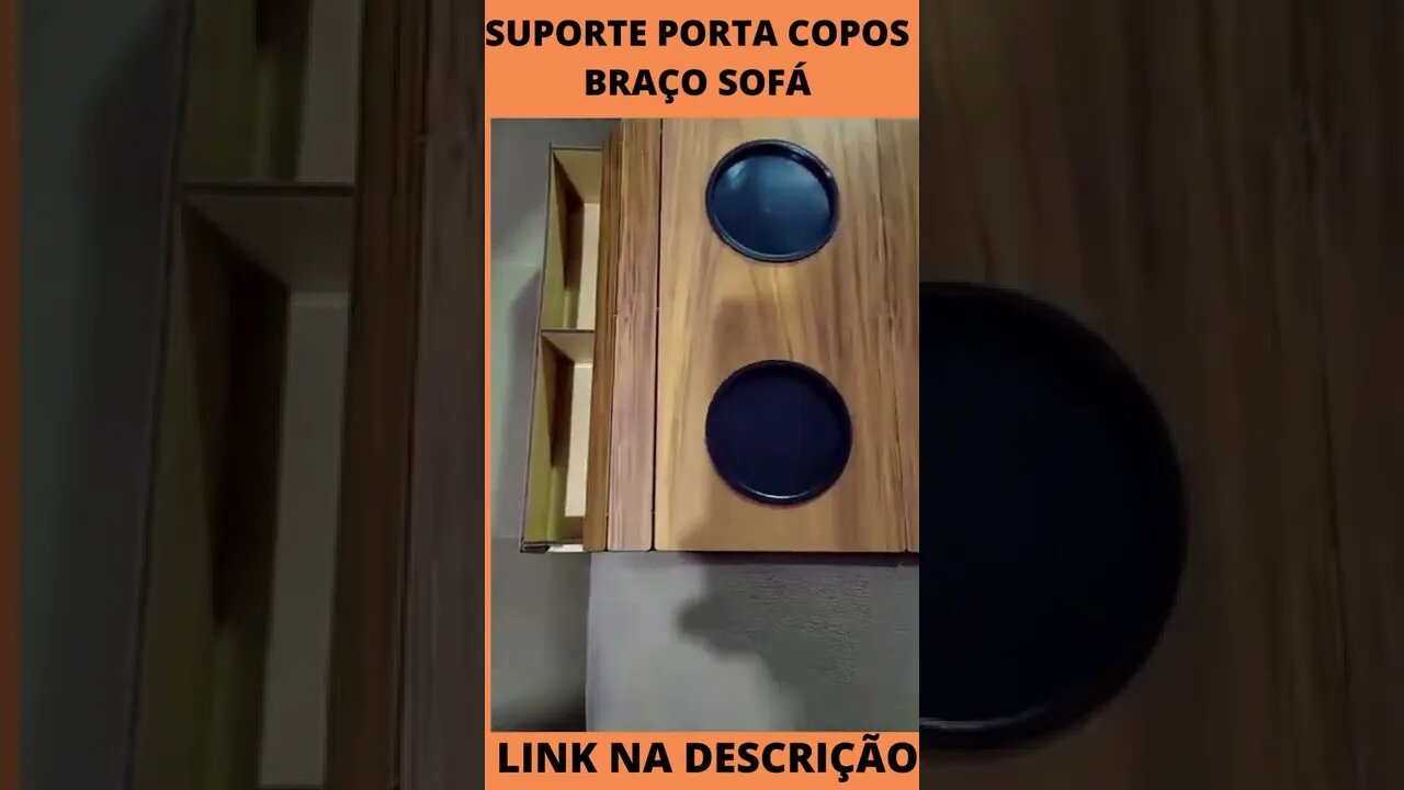 Suporte Porta Copos Com Porta Controle Braço Sofá Casa Moveis Decoração Sala