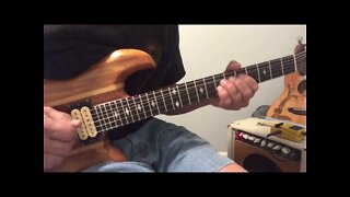 Pentatonic to blues to harmonic minor to whole tone scale
