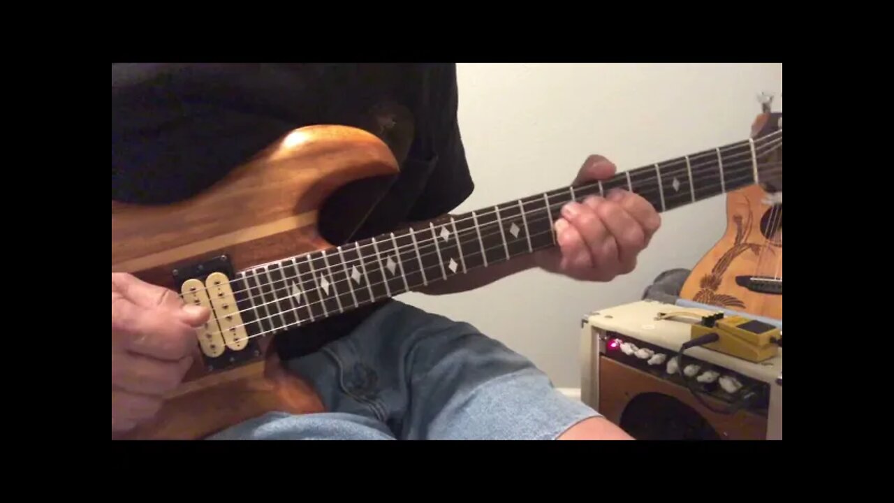 Pentatonic to blues to harmonic minor to whole tone scale