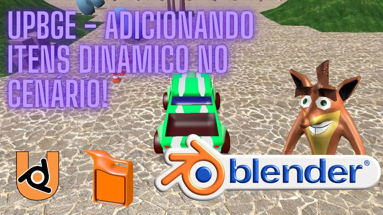 UPBGE - ADICIONANDO ITENS DINAMICO NO CENÁRIO!