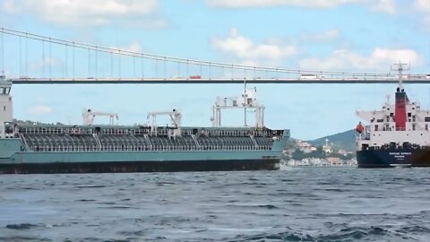 15 & The giant ship passing through the Istanbul Strait