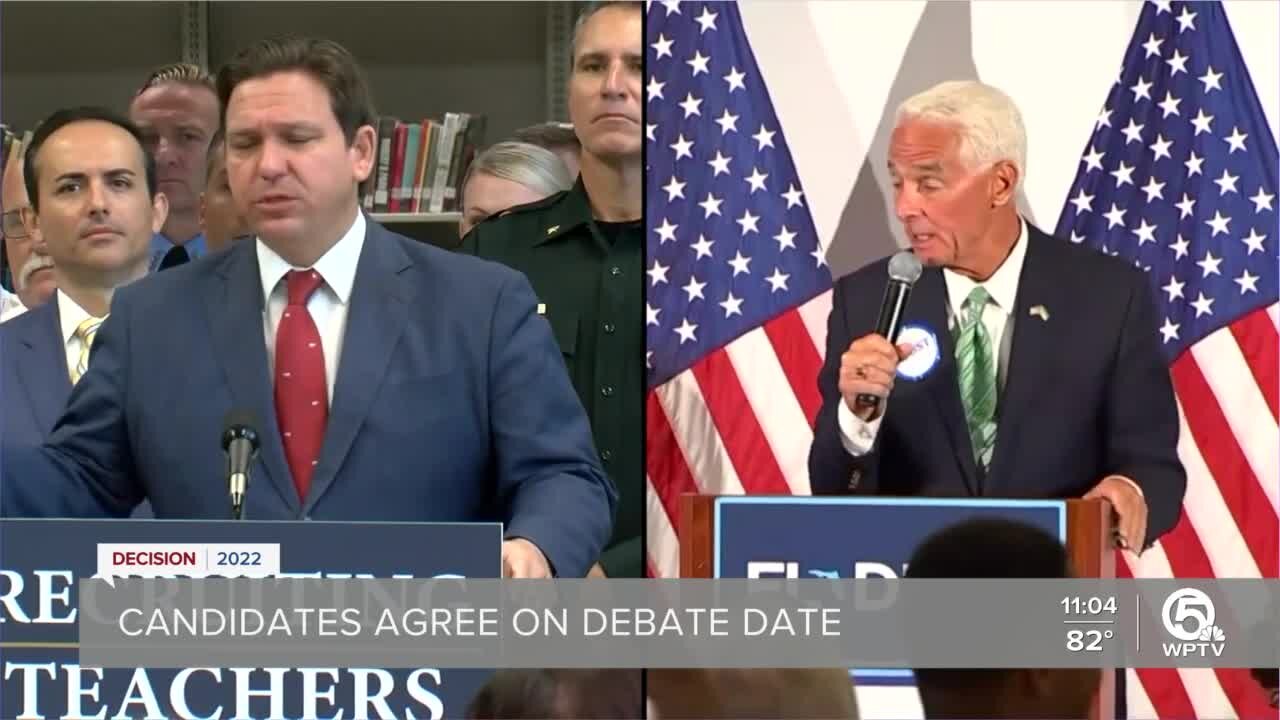 Gov. Ron DeSantis, Charlie Crist to debate in Fort Pierce on Oct. 24