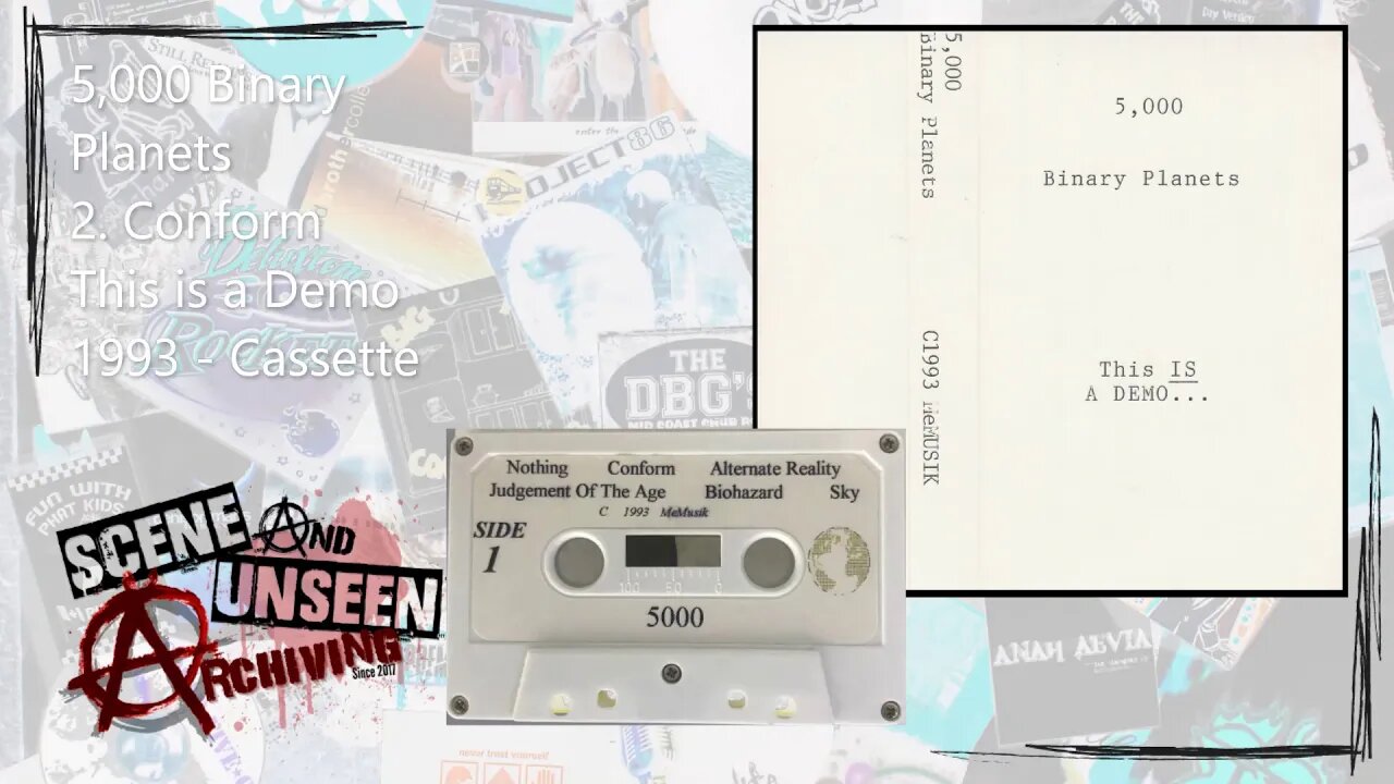 5,000 Binary Planets - This IS A Demo (Full 1993 Cassette Tape). Muskegon, MI Industrial, MiLLENNiA