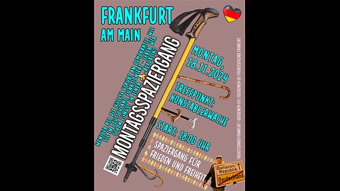 Leben wir in einer 🍌-Republik? #DauerwelleDemoreport und #KLARTEXT @ Frankfurter Montagsspaziergang