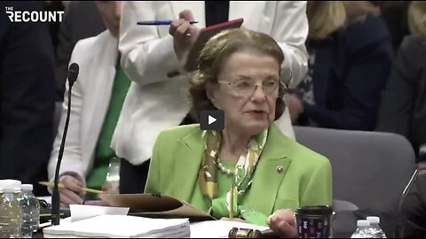 Mentally lost Dianne Feinstein has to be ordered "just say aye" at vote