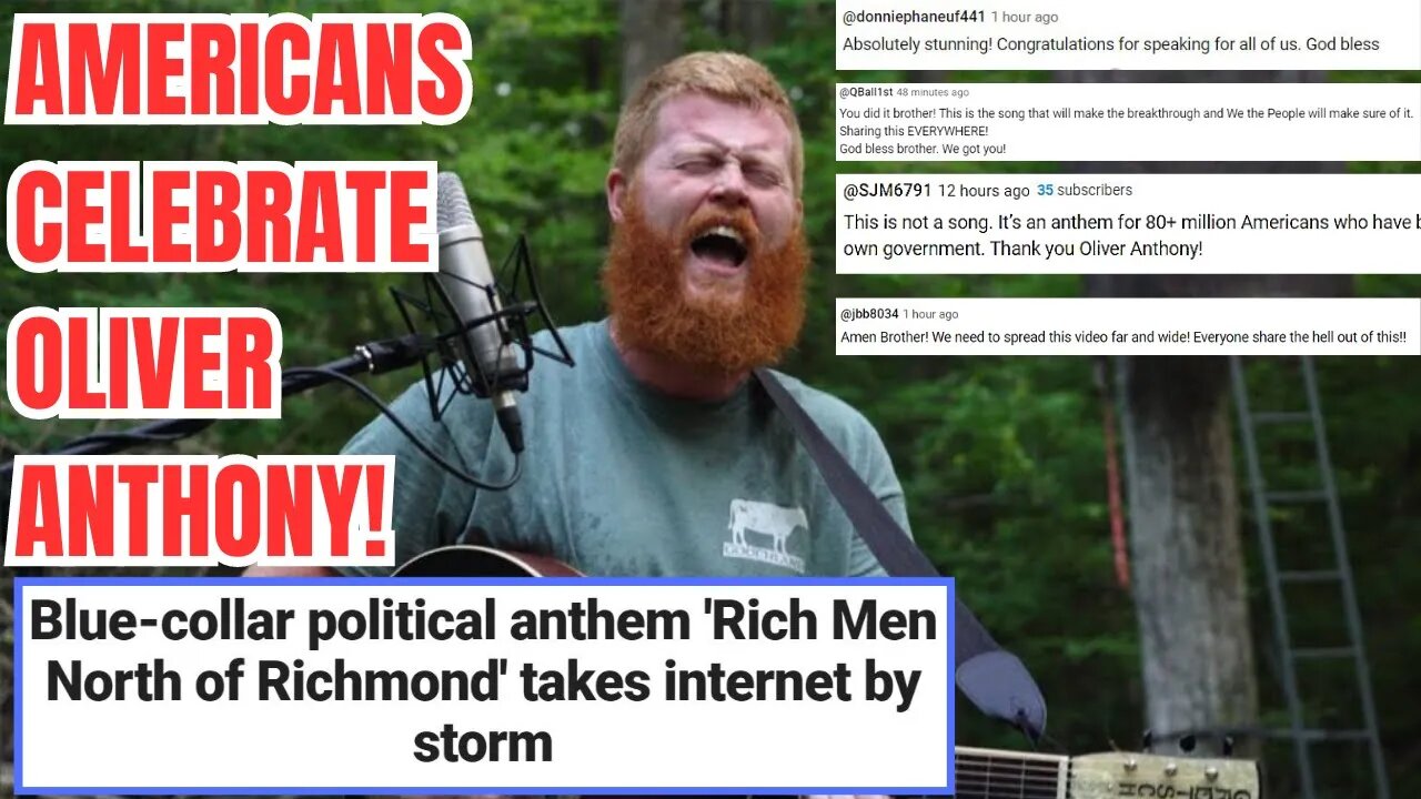 Proud AMERICANS FLOOD Support Behind OLIVER ANTHONY as Rich Men North of Richmond Goes MEGA VIRAL!