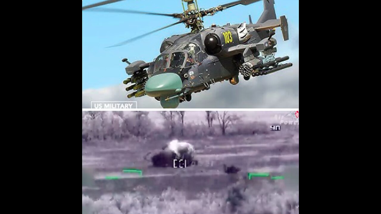 DENAZIFIED: Ka-52 Alligator vs Leopard 2: Duel in Ukraine - 24 SECONDS TO DESTROY TWO TANKS