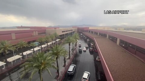 Las Vegas flights delayed due to thunderstorms