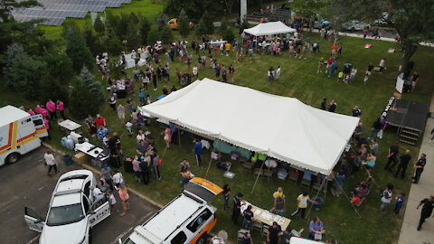 2021 East Windsor "National Night Out" - from above