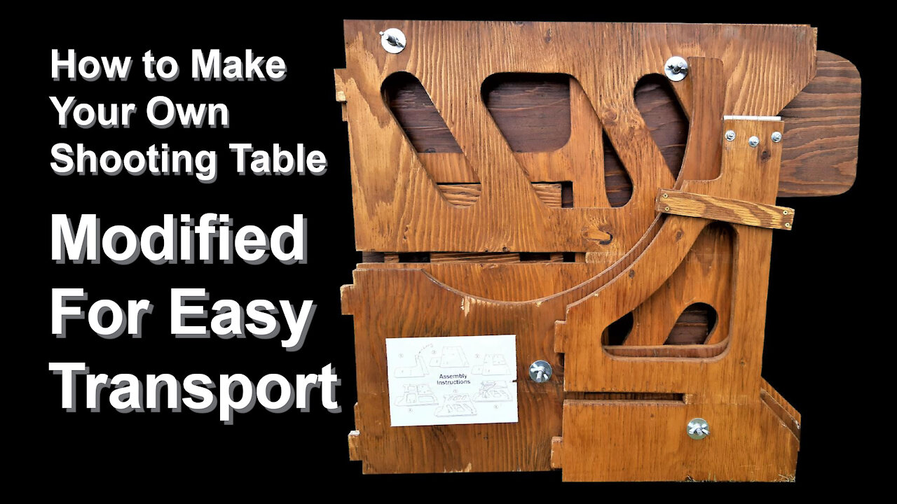 How To Make Your Own Shooting Table - Enhanced for Easy Transport