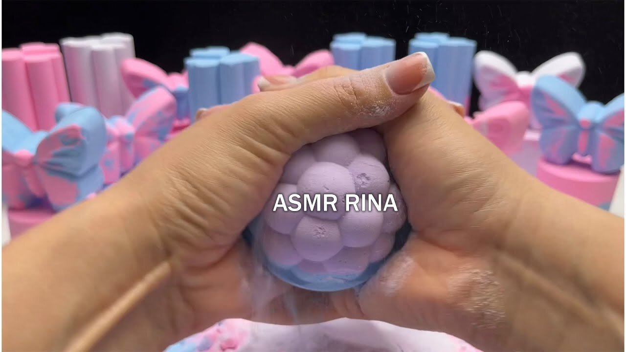 ASMR baking soda collection only palm crush