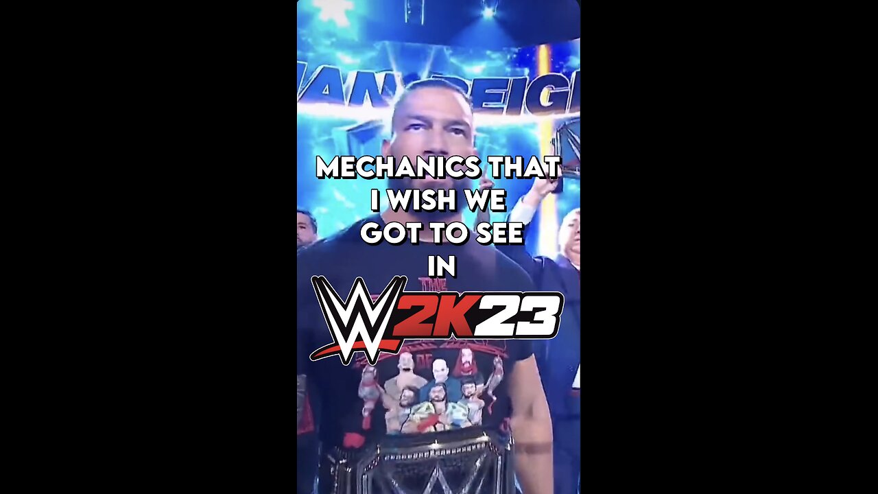 MECHIANIC THAT I WISH WE GOT TO SEE IN WWE 2K23