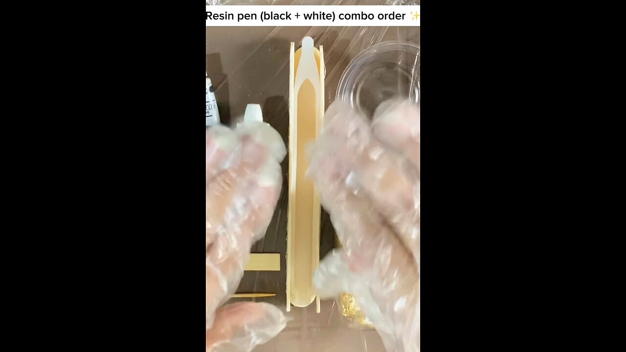 Resin pen tutorial video 🖤✨🤍