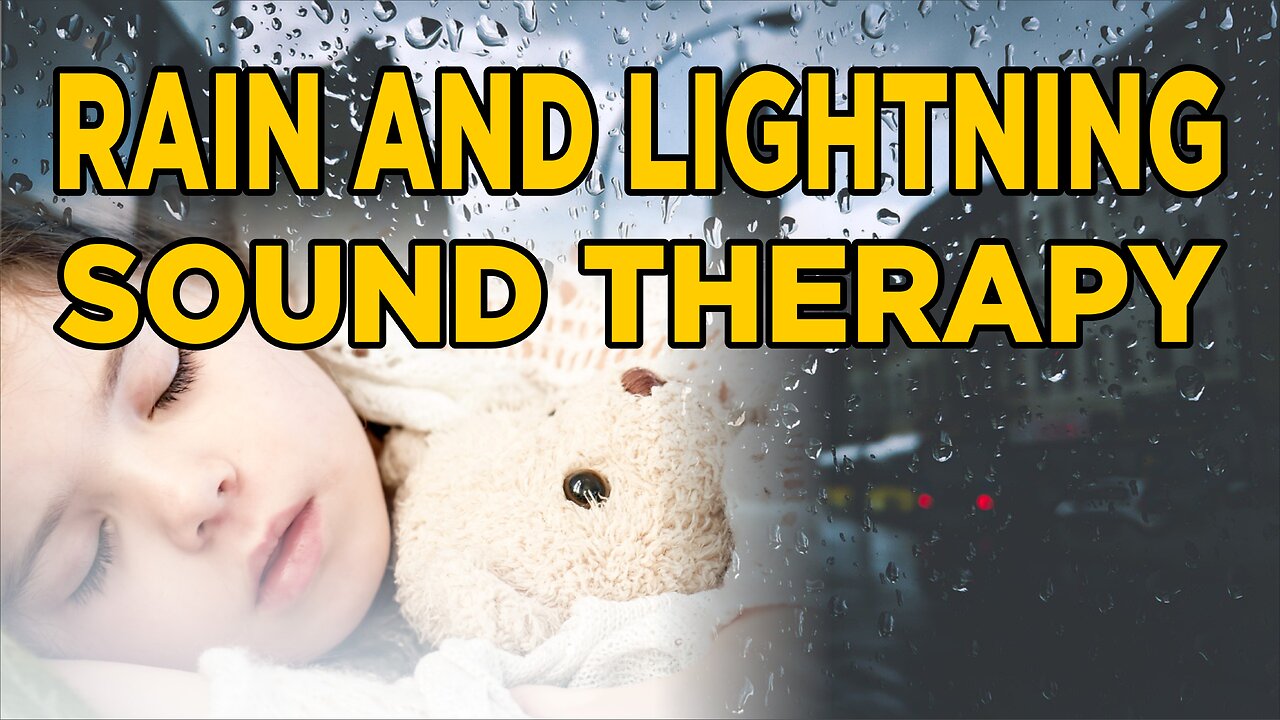 Rain and lightning sound therapy