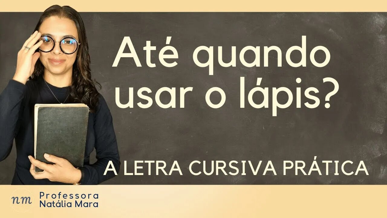 Até quando usar o lápis para escrever? | LÁPIS LETRA CURSIVA