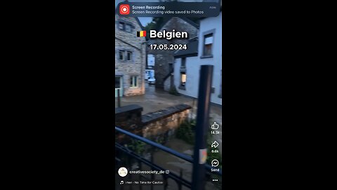 Flooding in Belgium