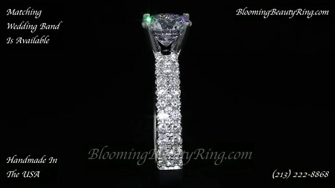BBR 714E Diamond Engagement Ring By BloomingBeautyRing.com