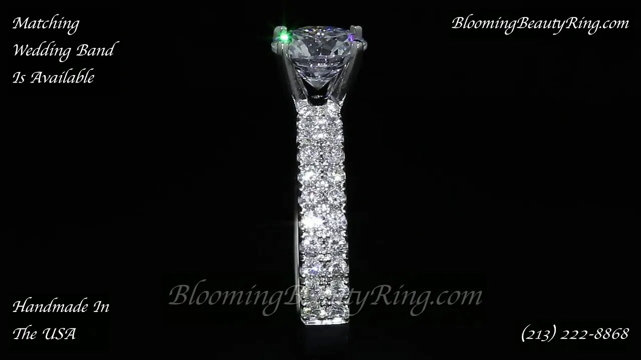 BBR 714E Diamond Engagement Ring By BloomingBeautyRing.com