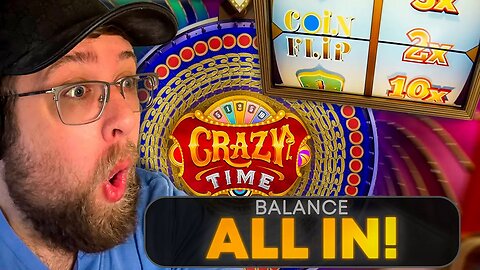 ALL IN 2X TOP SLOT COINFLIP ON CRAZY TIME!